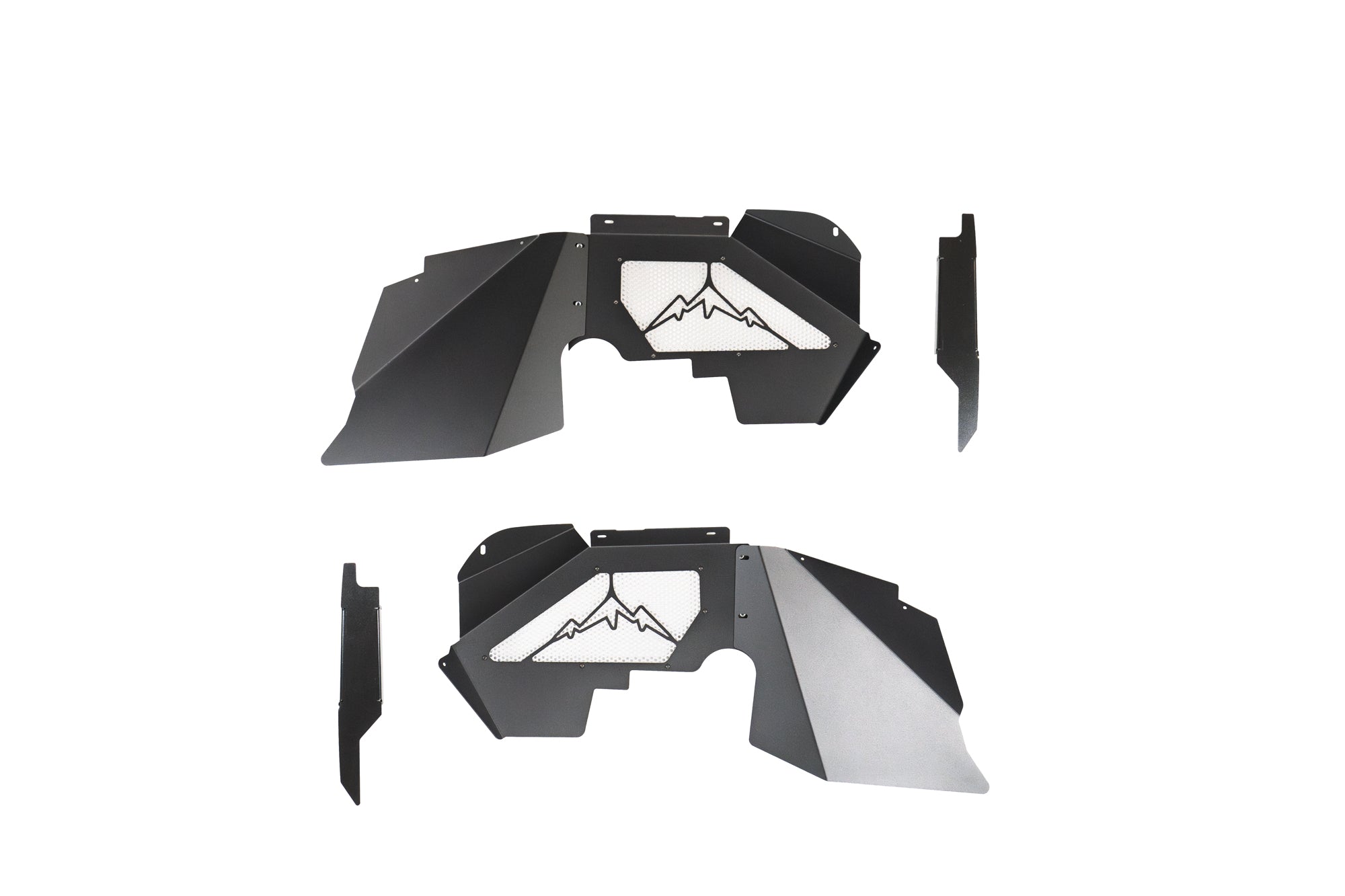 Parafanghi Per Peugeot Partner 2 Tepee 2008-2018 - Set 4 Pezzi Anteriori E Posteriori, Nero - Foto 3