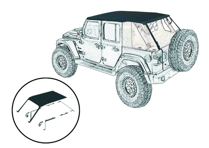 SUNTOP® Top + Fastback U4 - Prodotti e accessori per la tua Jeep® - Rock's 4x4