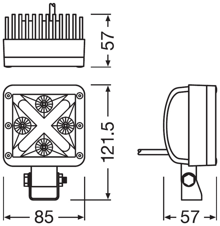 OSRAM FARETTO LED 3" SPOT CUBE MX85-SP - Prodotti e accessori per la tua Jeep® - Rock's 4x4