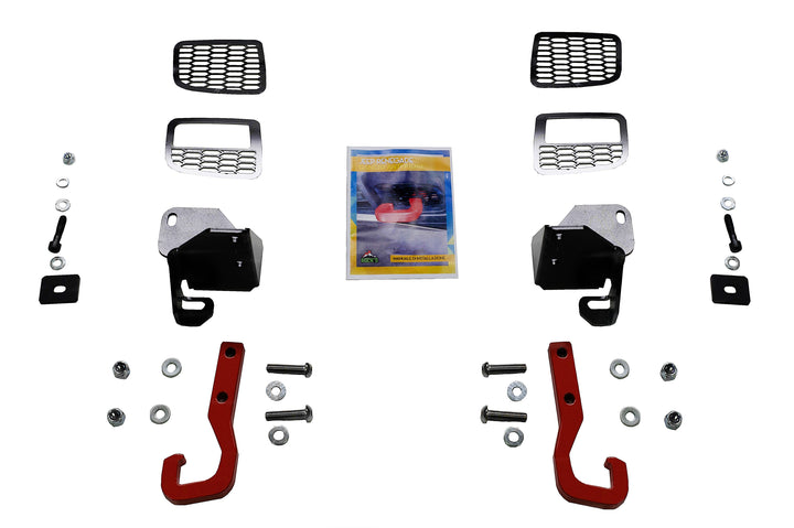 Kit Ganci Anteriori Rossi - Prodotti e accessori per la tua Jeep® - Rock's 4x4